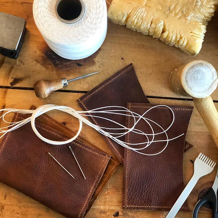 Teaser image for Hand-Stitched Leather Wallet or Clutch