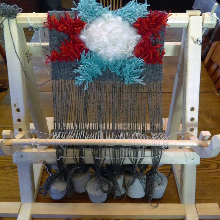 Teaser image for Rya Weaving on a Warp Weighted Loom 