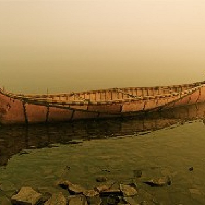 Teaser image for On The Building Bed: Birch Bark Canoe Construction