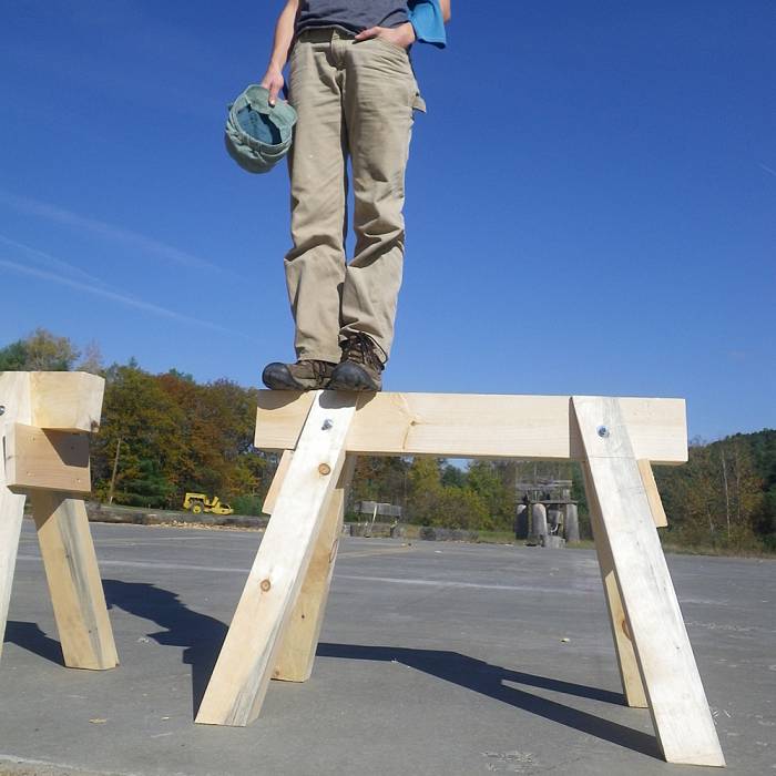 Teaser image for Service Learning Project: Sturdy Stackable Sawhorses 