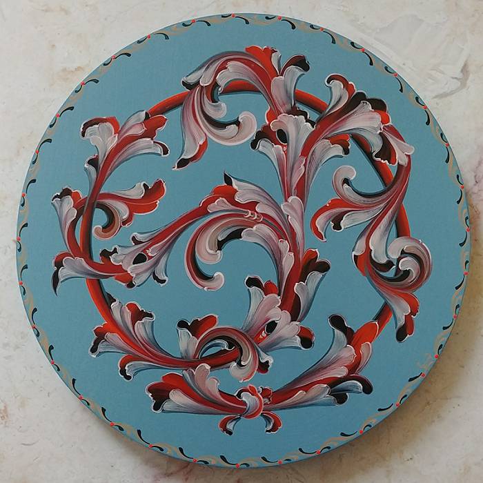 Teaser image for Introduction to Gudbrandsdal Style Rosemaling: Online Course