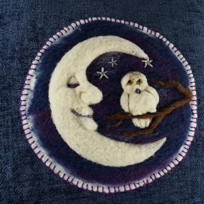 Teaser image for Painting with Wool: Owl Moon Online Course