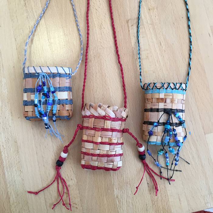 Teaser image for Birch Bark Basket  Necklace