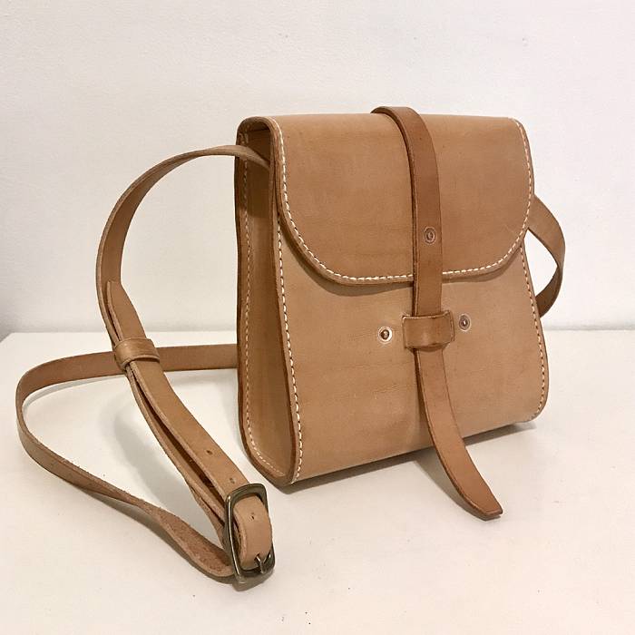 Teaser image for Simple Hand-Sewn Leather Shoulder Bag