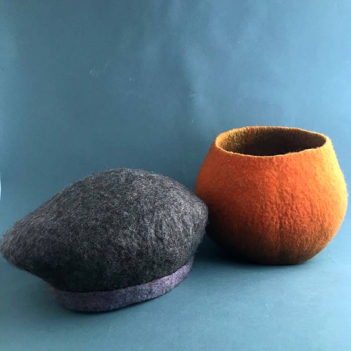 Teaser image for Three Dimensional Felting - Bowls and Berets: Online Course