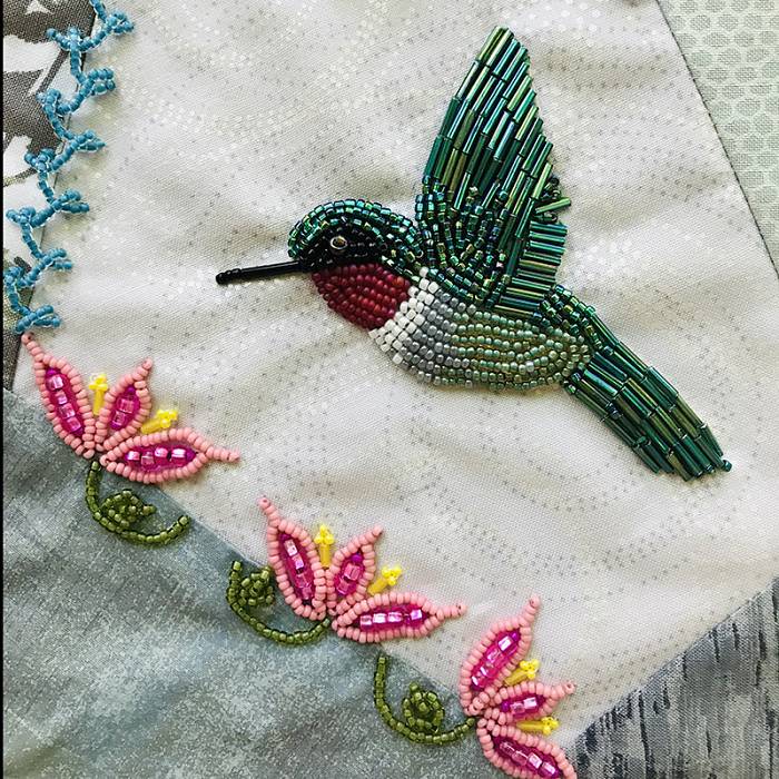 Teaser image for Beaded Crazy Quilt with Woodland Imagery