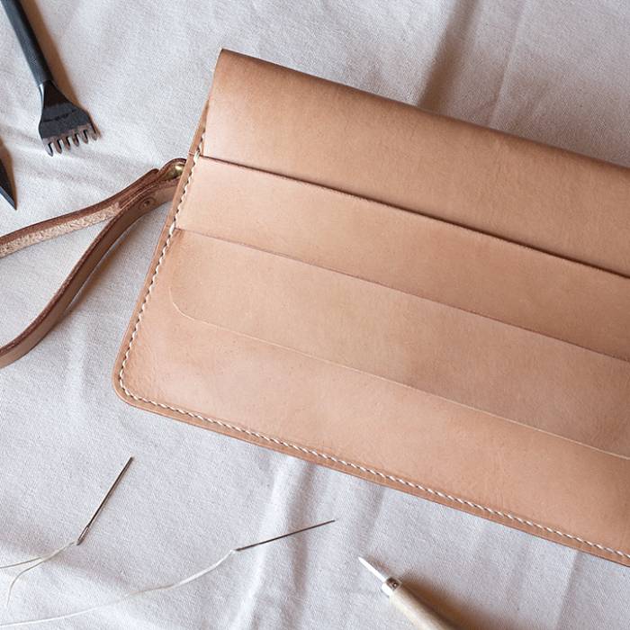 Teaser image for Hand-Sewn Leather Clutch and Wallet
