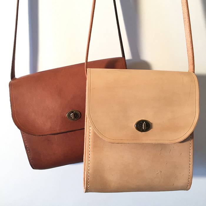 Teaser image for Hand-Sewn Leather Shoulder Bag