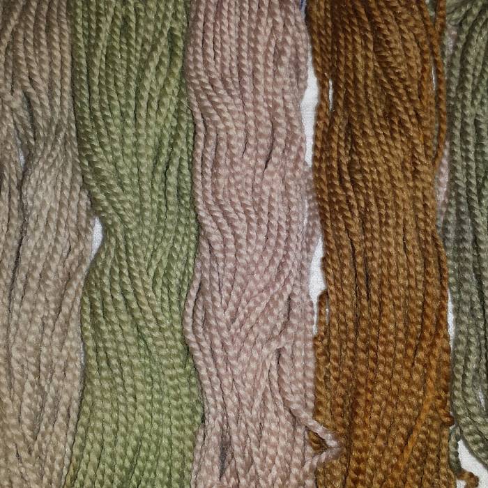Yarn dyed with amur maple