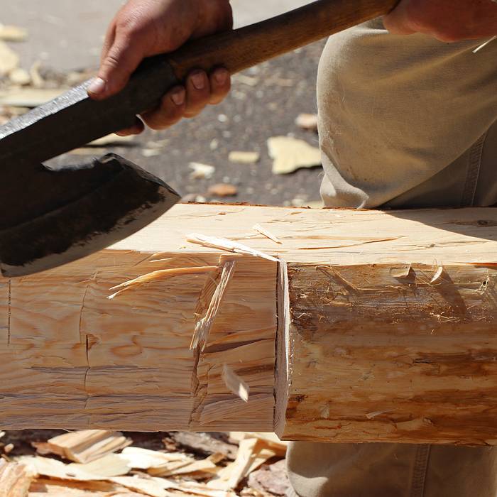 Teaser image for Log to Timber Frame - Building by Hand: Hewing Session