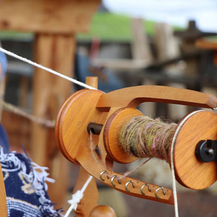 Teaser image for Spinning Fibers On A Wheel