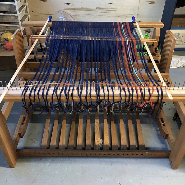 Teaser image for Warped to Weave: Floor Loom Warping Refresher Online